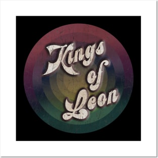 retro vintage circle Kings of Leon Posters and Art